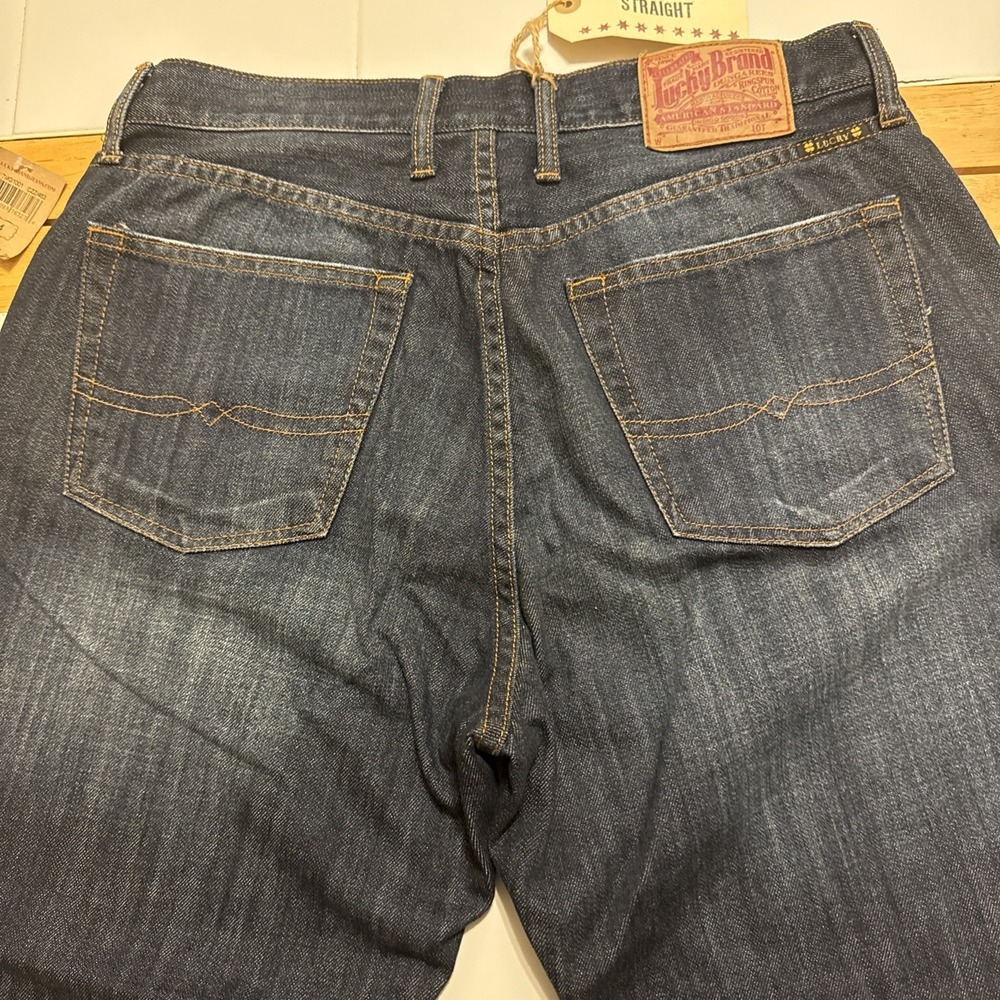 Lucky Brand 181 Jeans Men's 34 X 29‎  Blue Denim Cotton Straight Leg Relaxed Fit - Picture 5 of 16
